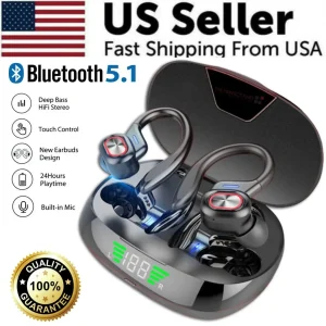 HiFi True Wireless Earbuds 5.1 for Bluetooth Headset Sports TWS Earphones & Headphones