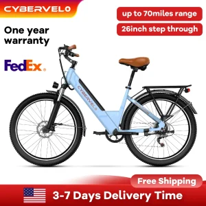 26" Step-Thru Electric Bike for Adult