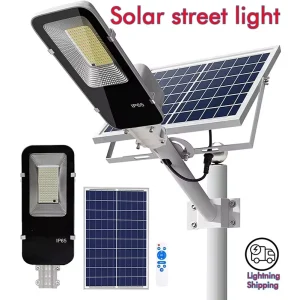 300W Solar Street Light Dusk-to-Dawn Waterproof Outdoor Lamp